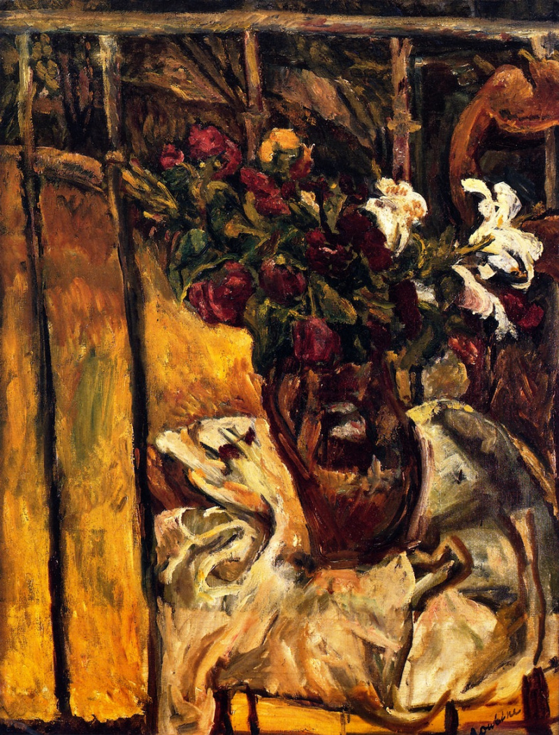 Chaim Soutine Un bouquet de fleurs sur le balcon, 1918, 51×65 cm ...