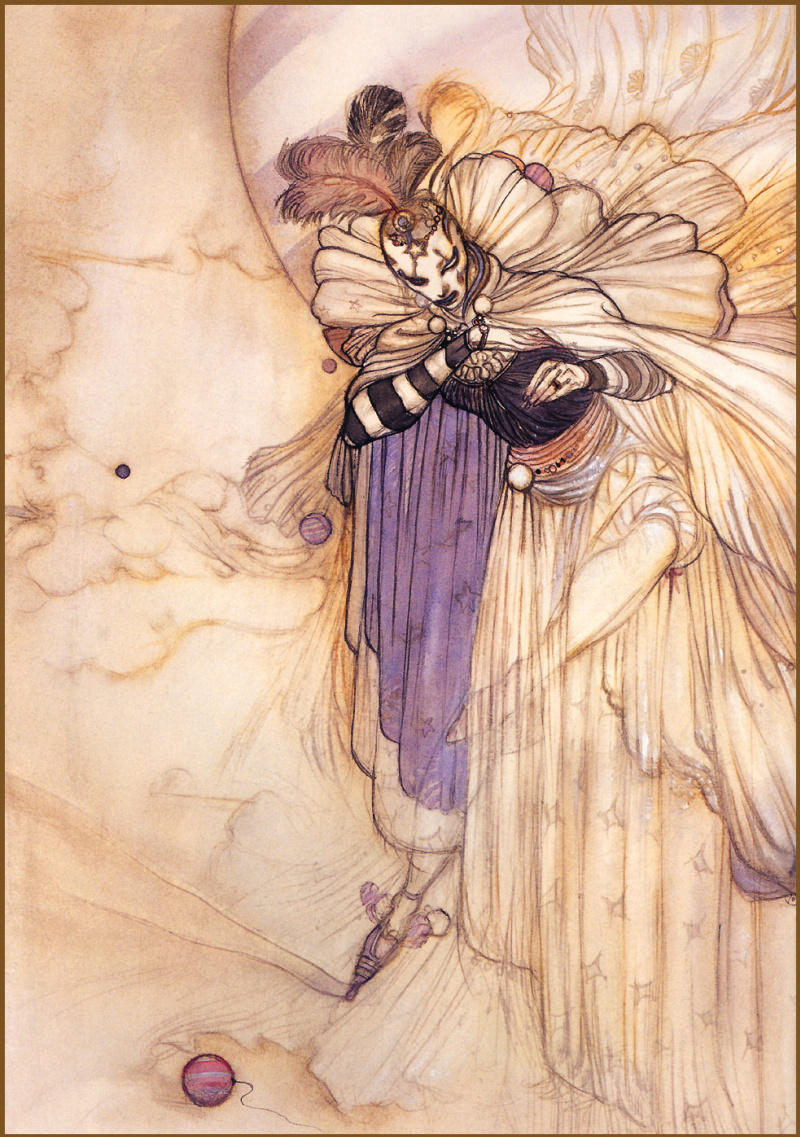 Girl with painted face by Yoshitaka Amano: History, Analysis