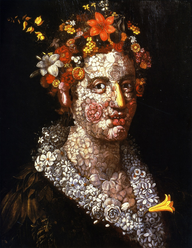 Flora, 1591, 56×73 cm by Giuseppe Arcimboldo: History