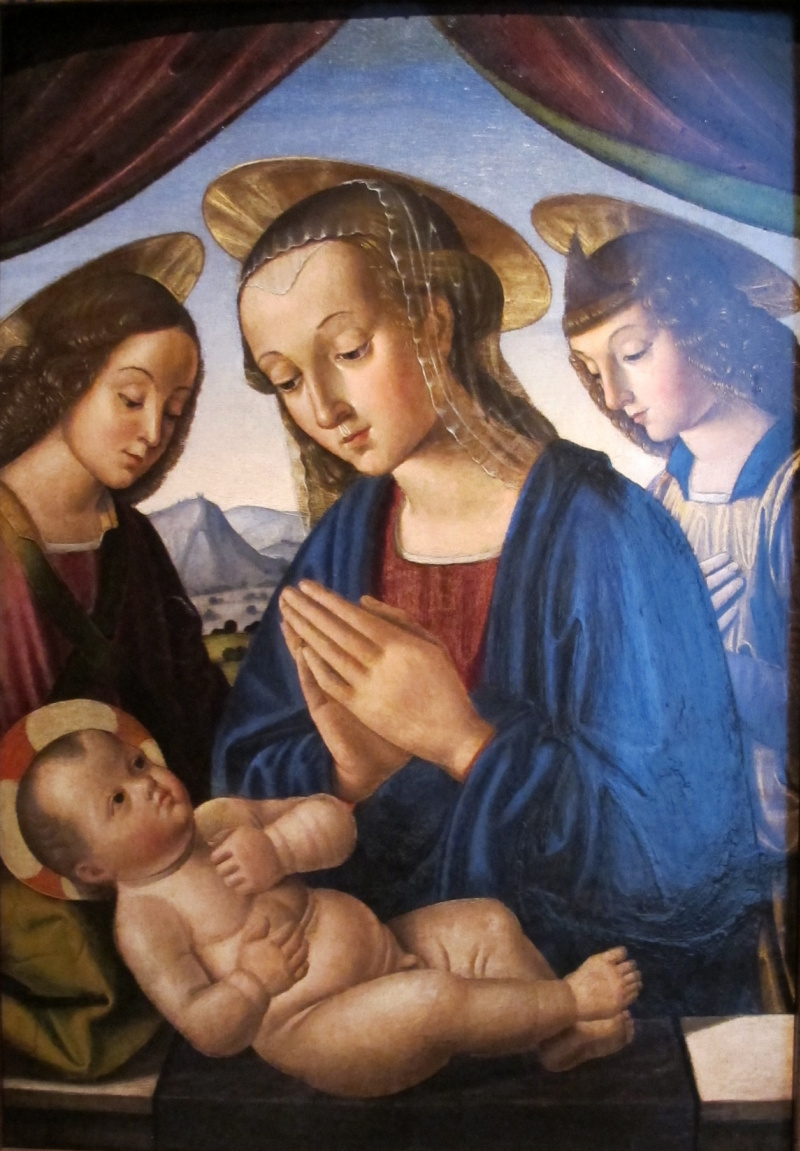 Buy digital version: Madonna and child with two angels by Giovanni ...
