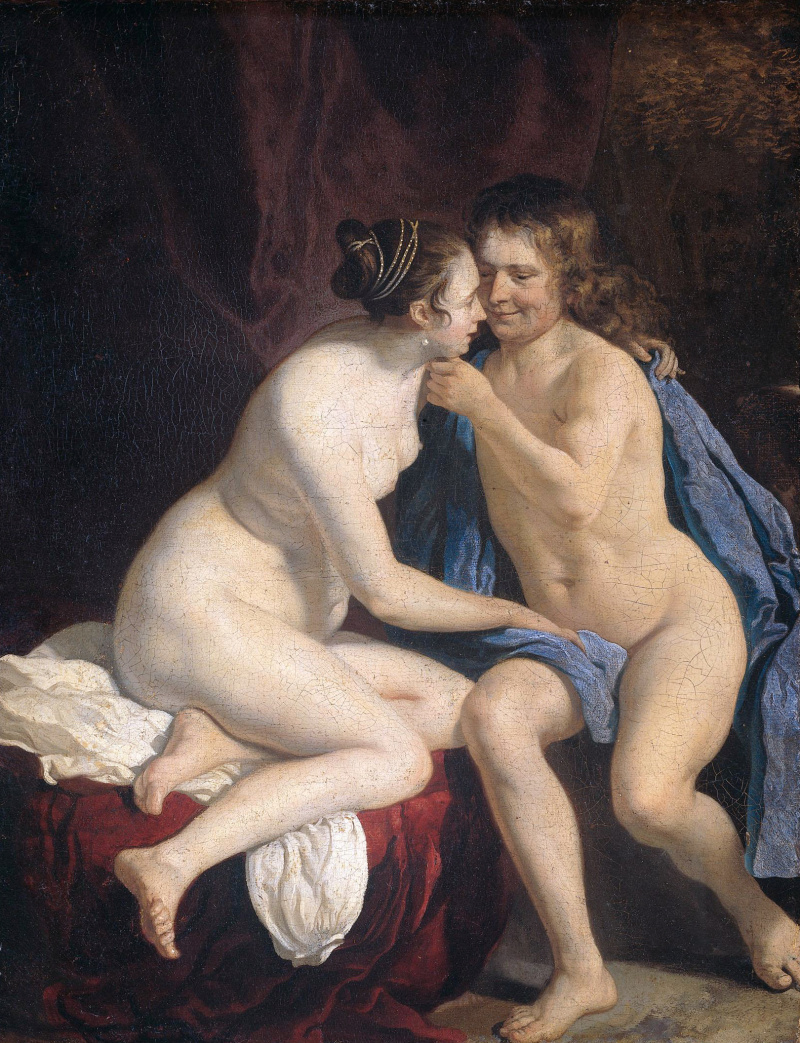 Buy digital version: Nude man and woman by Jakob van Loo 