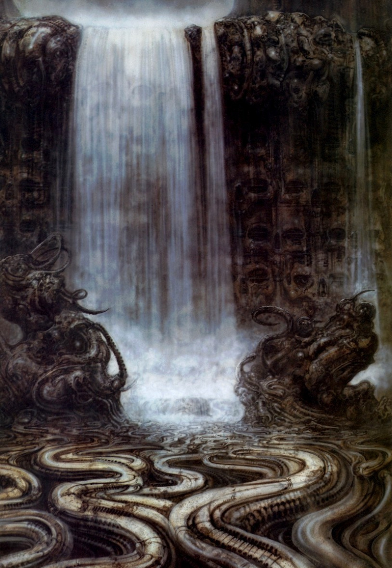 Waterfall, 1977, 70×100 cm by Hans Rudolph Giger: History
