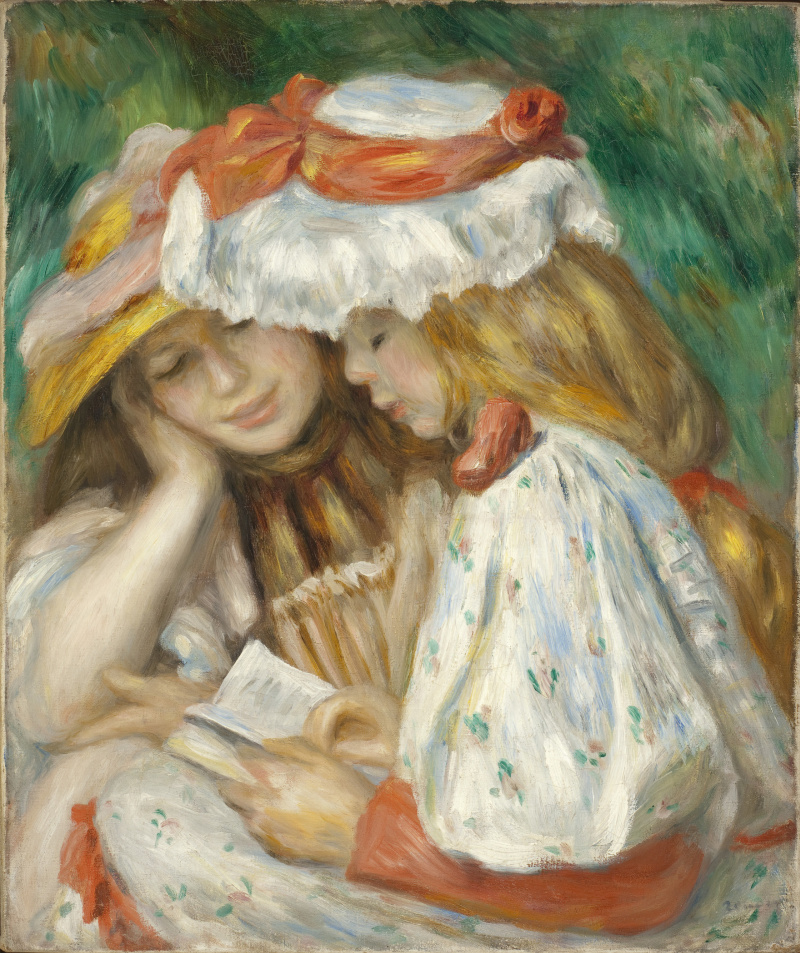 Buy a digital copy: Pierre Auguste Renoir - 两个女孩读书, Los