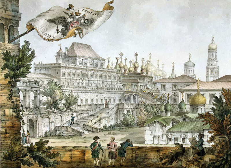 The Terem Palace in the Moscow Kremlin by Giacomo Quarenghi