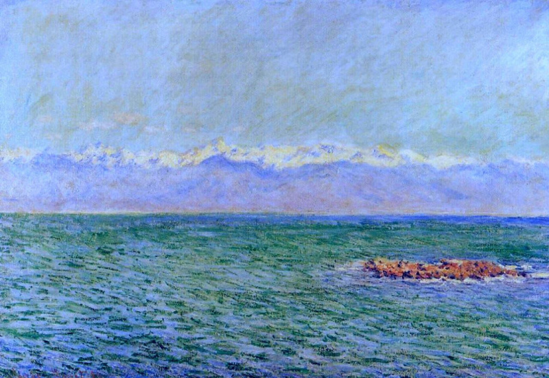 The sea and the Alps, 1888, 84×59 cm by Claude Monet: History