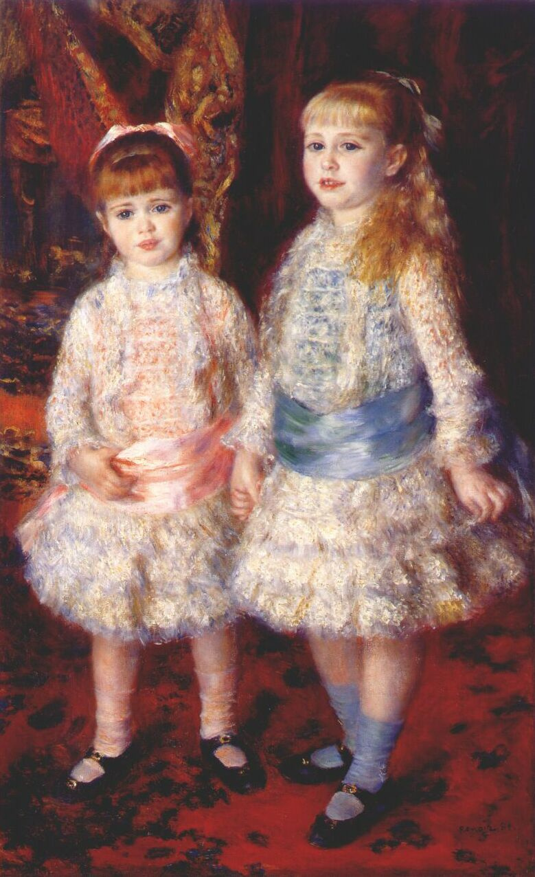 Pierre-Auguste Renoir. Pink and blue (Alice and Elizabeth Cohen d'anver)