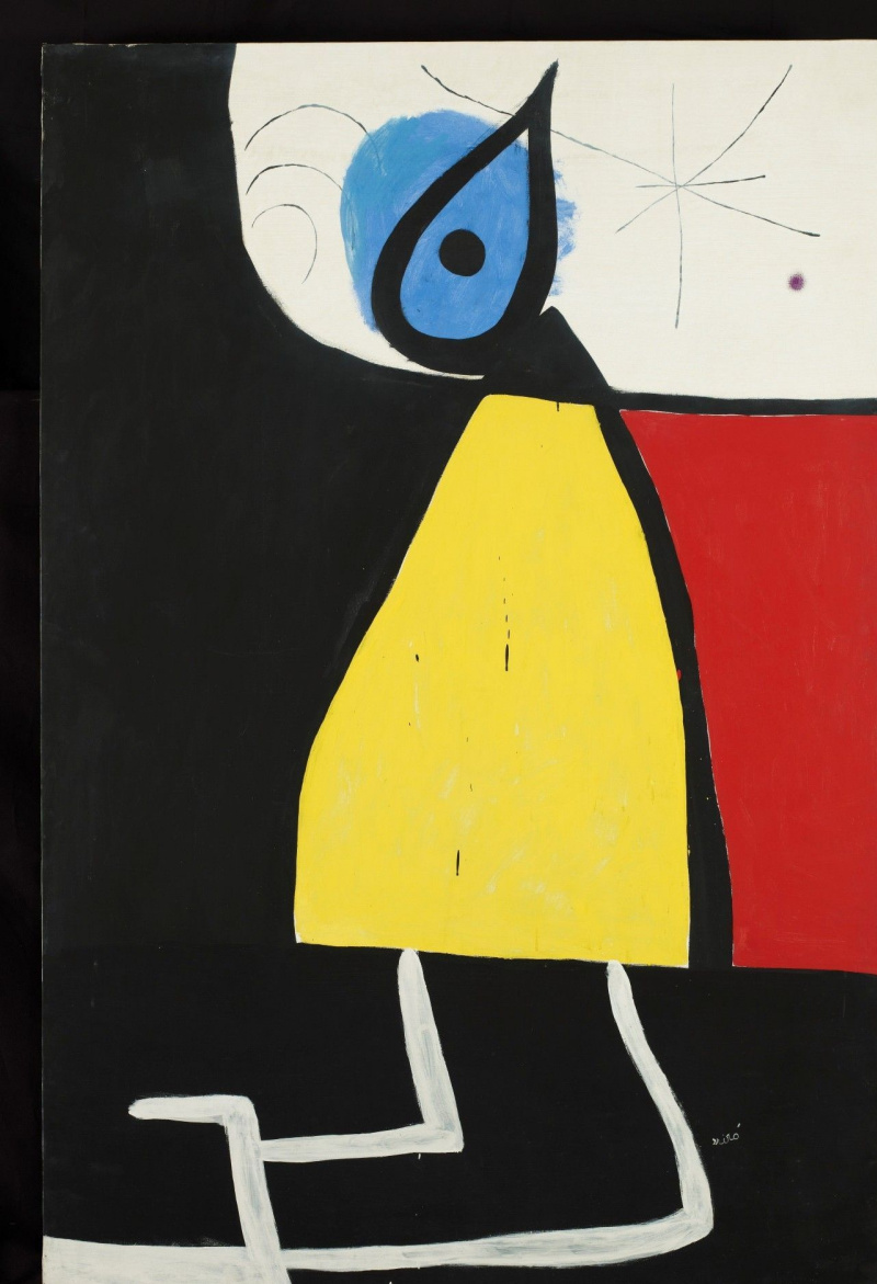 Joan Miro、FEMME ET OISEAUX DANS LA NUIT Les femmes et les oiseaux dans la nuit - Joan Miro | Wikioo.org