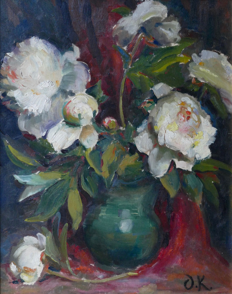 Still life with peonies, XX by Oskar Kokoschka: History, Analysis