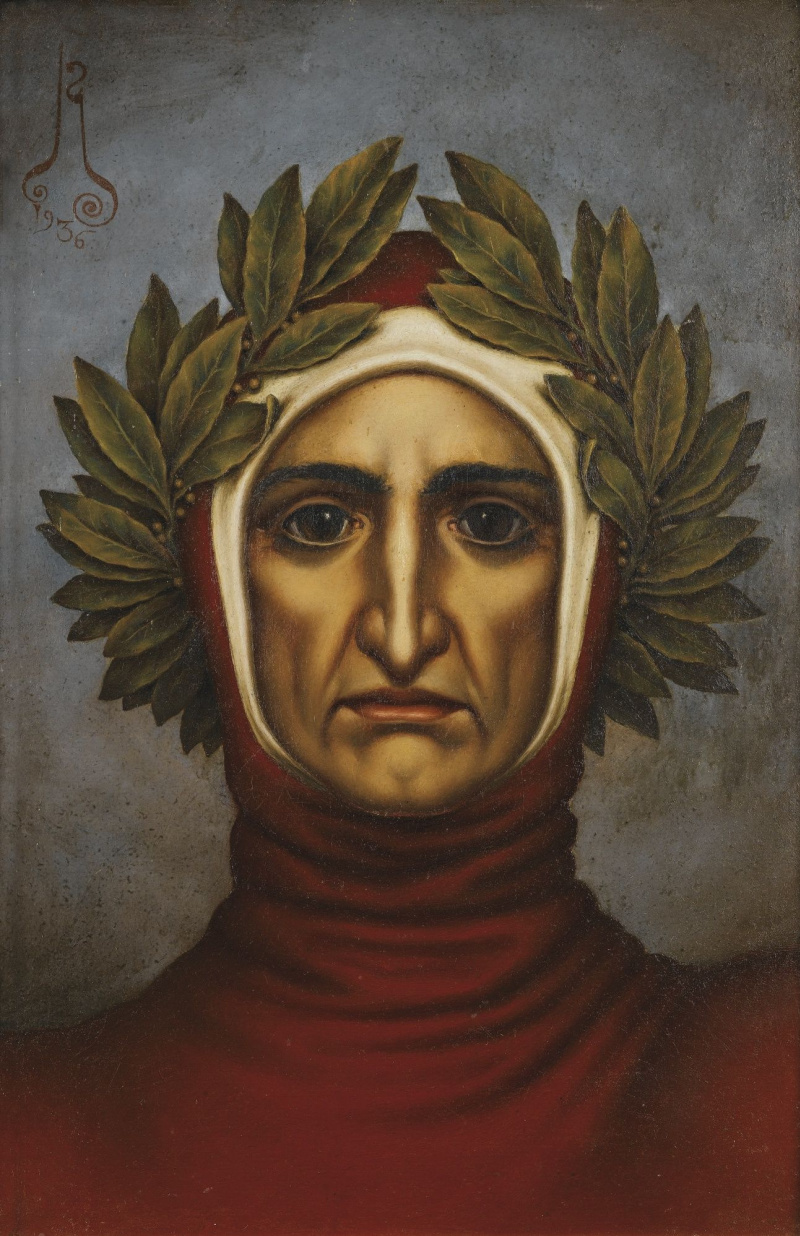 Portrait Of Dante Alighieri 32 21 cm by Nikolay Kalmakov History