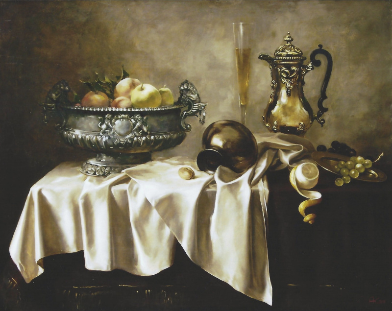 Alexander Vladimirovich Kanukov 荷兰静物, XX, 90×80 厘米：作品描述