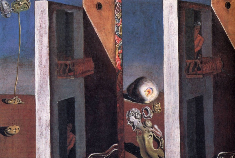 Salvador Dali Two balconies, 1929, 35×24 厘米：作品描述| Arthive