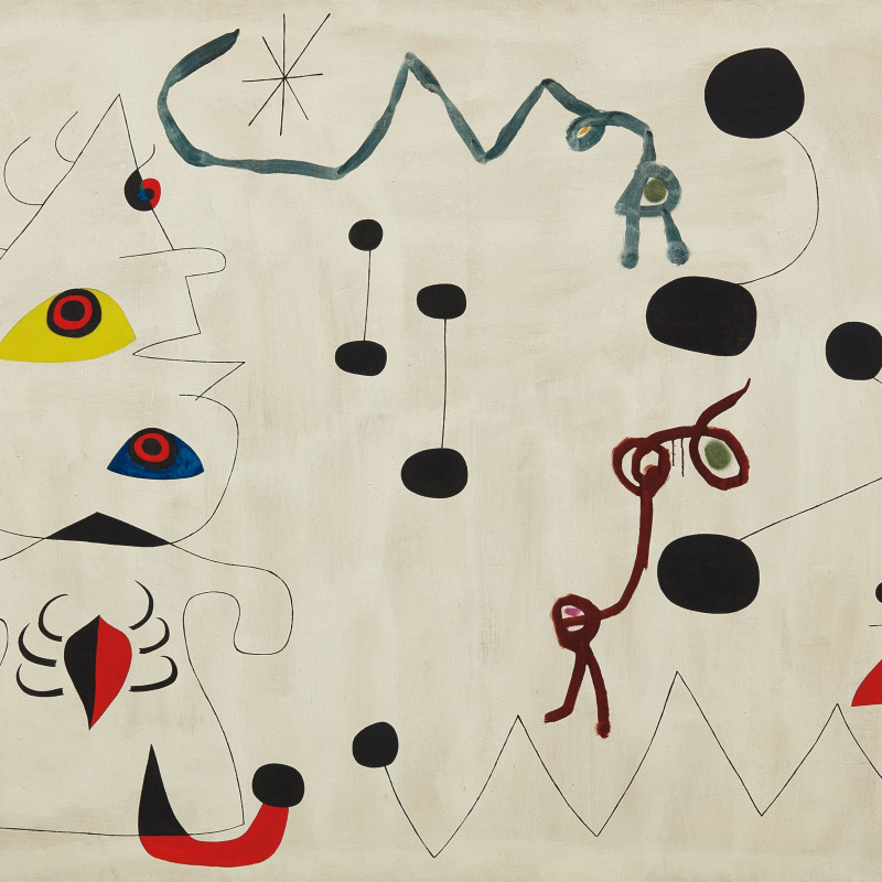 Joan Miró - Woman 2024 Sounding in her Evasion, 1945