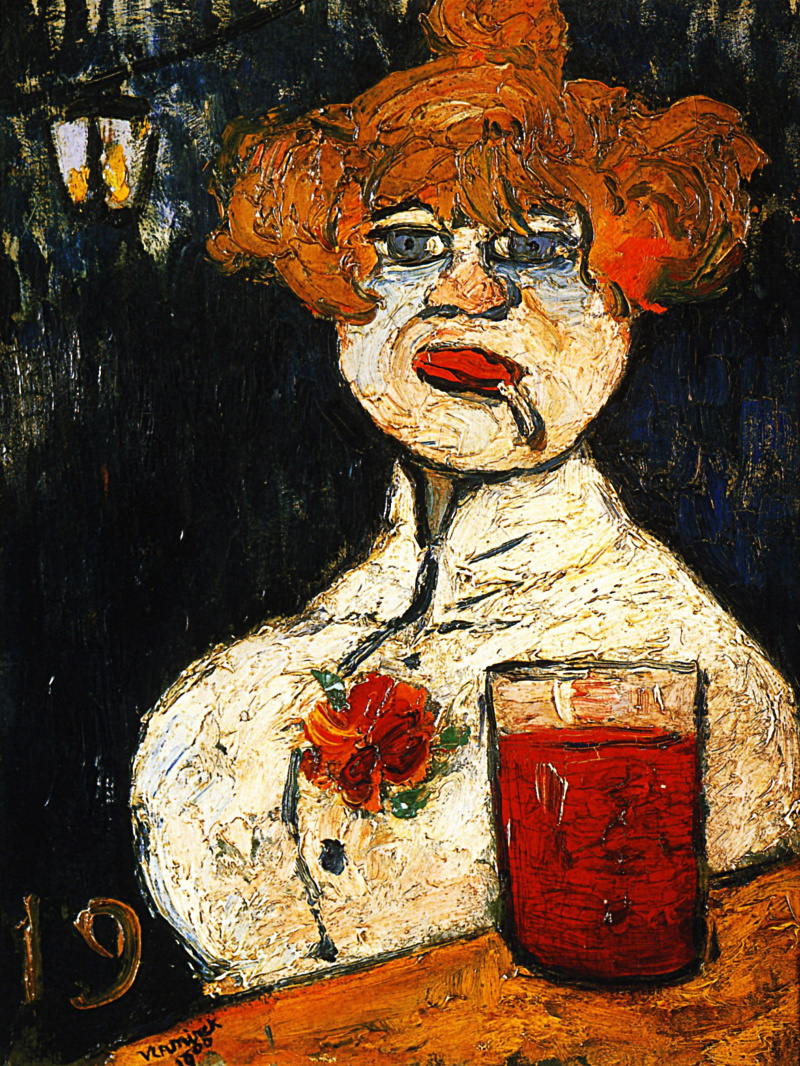 At the bar, 1900, 32×40 cm by Maurice de Vlaminck: History