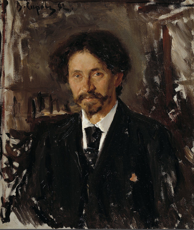 Buy digital version: Portrait of the artist Ilya Repin by Valentin ...