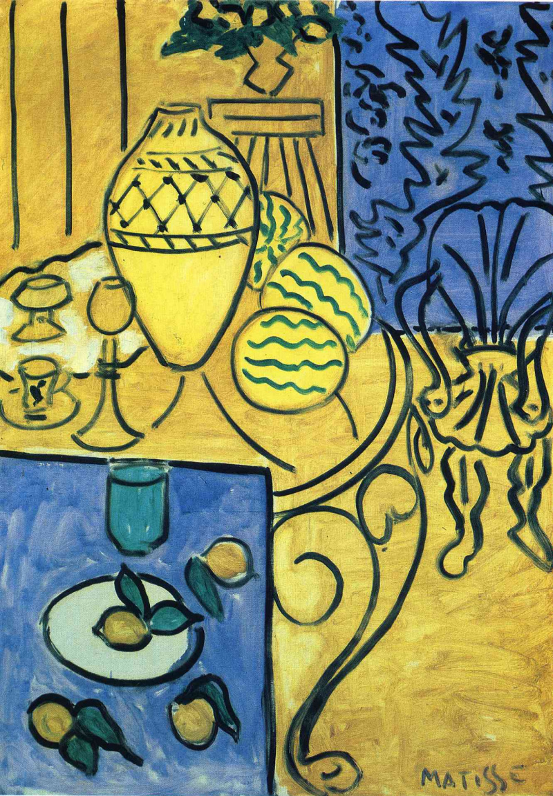 Buy a digital copy: Henri Matisse - Interior in yellow and blue