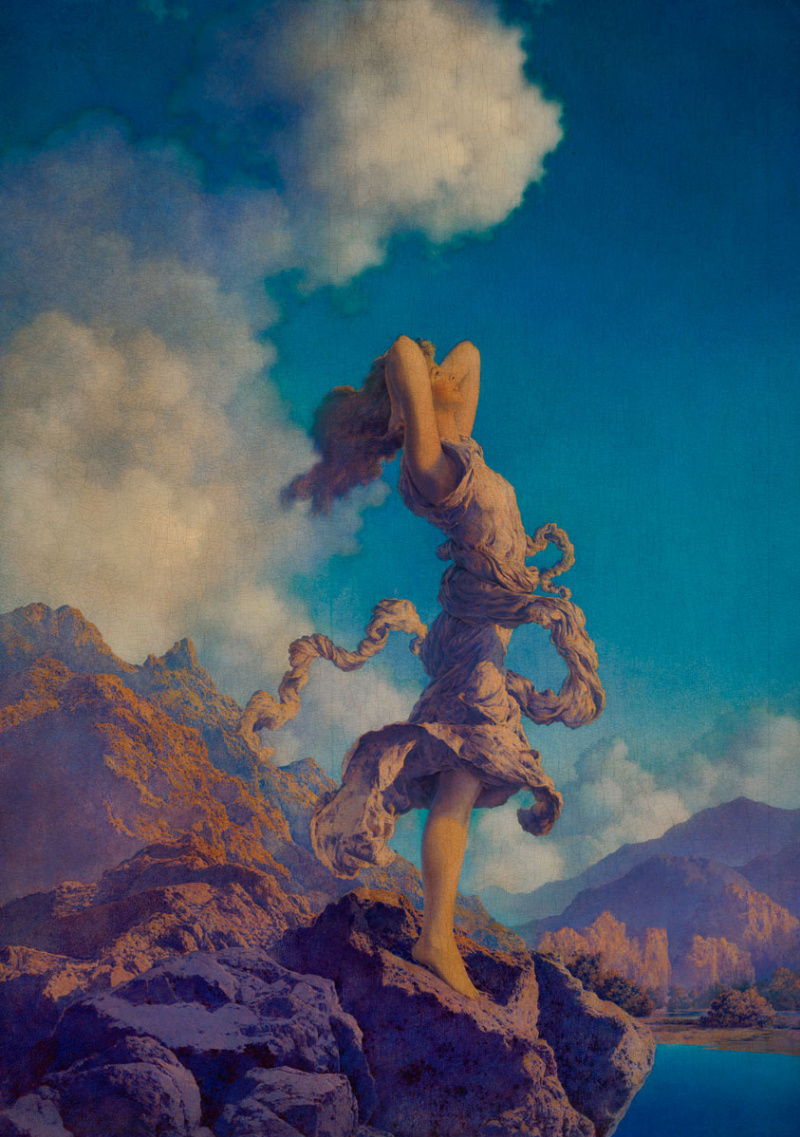 絵画 ECSTACY Ecstasy, 1929, 58×81 cm by Maxfield Parrish: History, Analysis