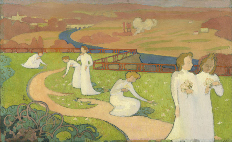 Maurice Denis 四月, 1892, 37×61 厘米：作品描述| Arthive