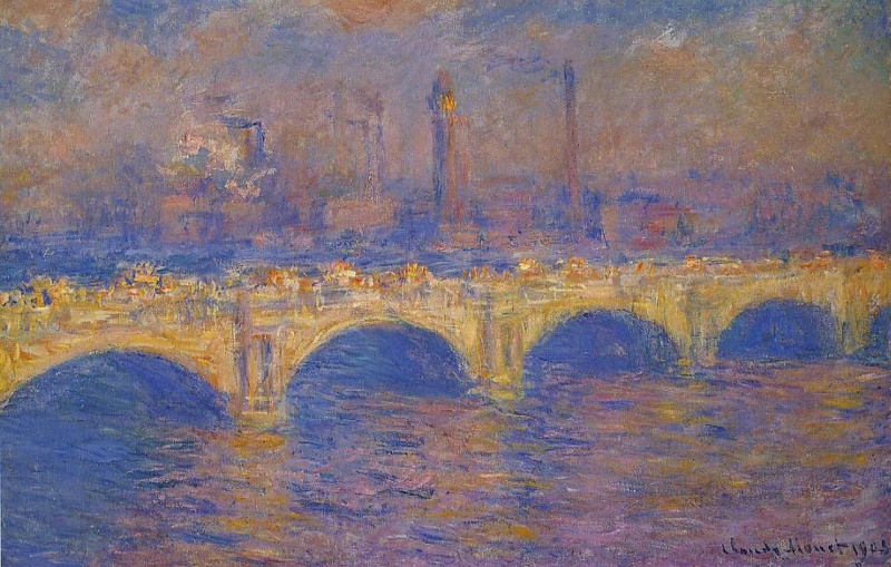 Waterloo bridge, effect of sunlight, 1903 by Claude Monet: History
