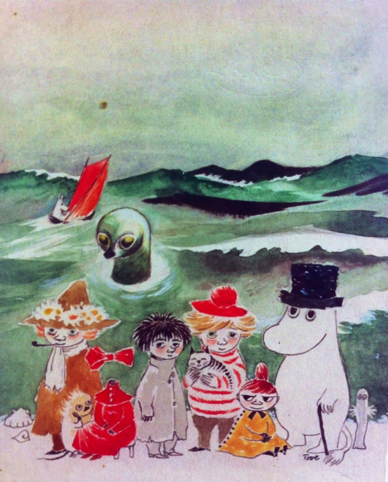 The cover of the book T. Jansson about the Moomin, 1960 by Tove