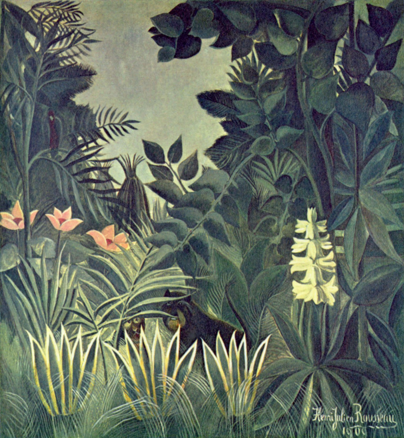 Buy digital version: Exotic landscape by Henri Rousseau