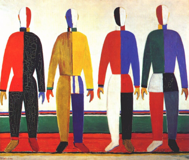 Athletes, 1931, 164×142 cm by Kazimir Malevich: History, Analysis