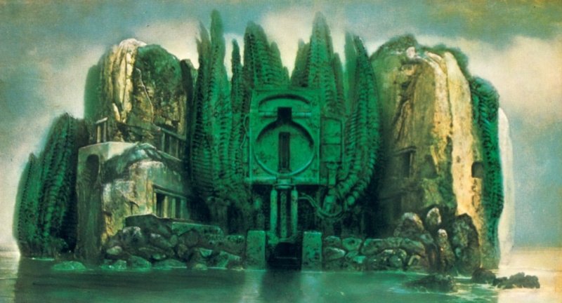 Island of death 1975 140 100 cm by Hans Rudolph Giger History