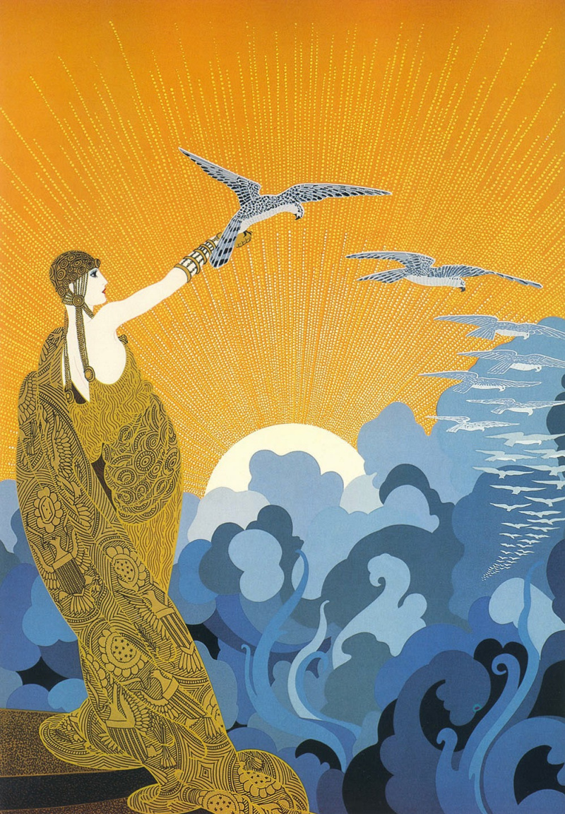 スピリチュアルアート「Wings of Victory」(アールグラージュ作品) Wings of victory, 1978, 59×80 cm by Romain Tirtoff: History