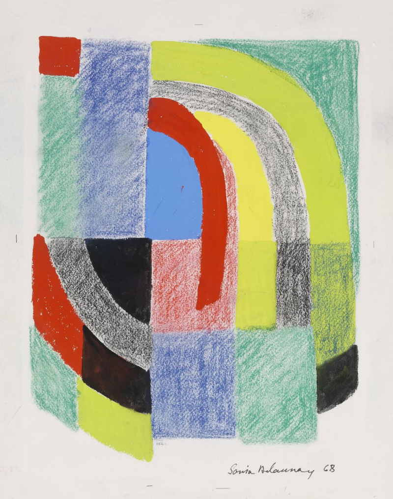 Rhythm Color, 1968, 49×59 cm by Sonia Delaunay: History, Analysis