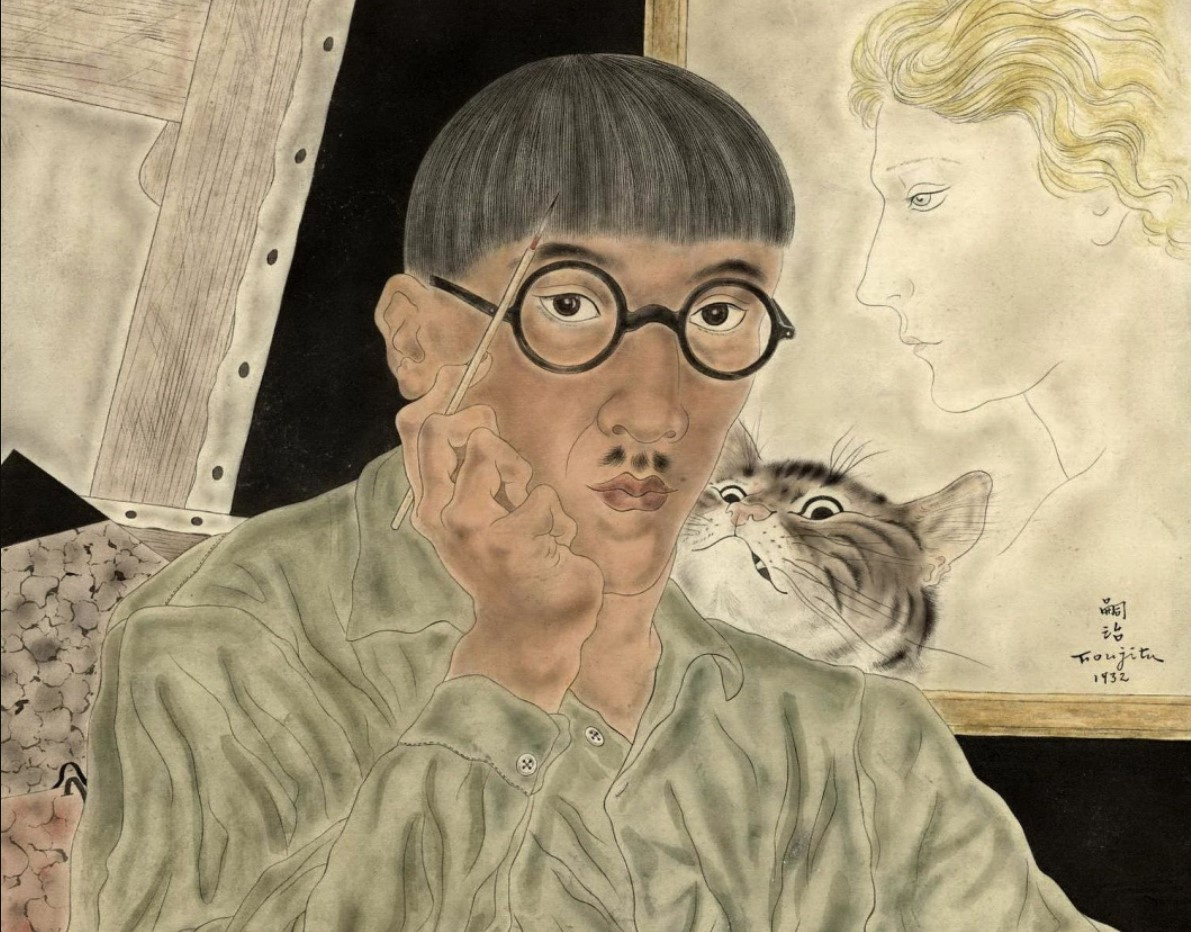 Tsuguharu Fujita: brush, sewing, cats, and ladies