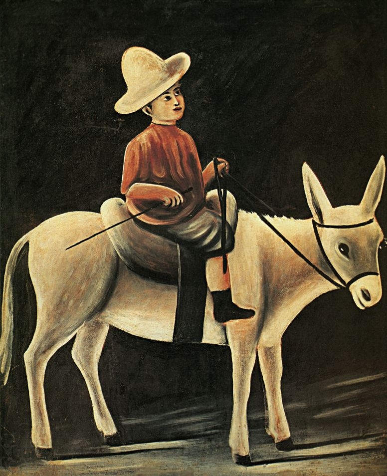 Niko Pirosmani (Pirosmanashvili). The boy on the donkey