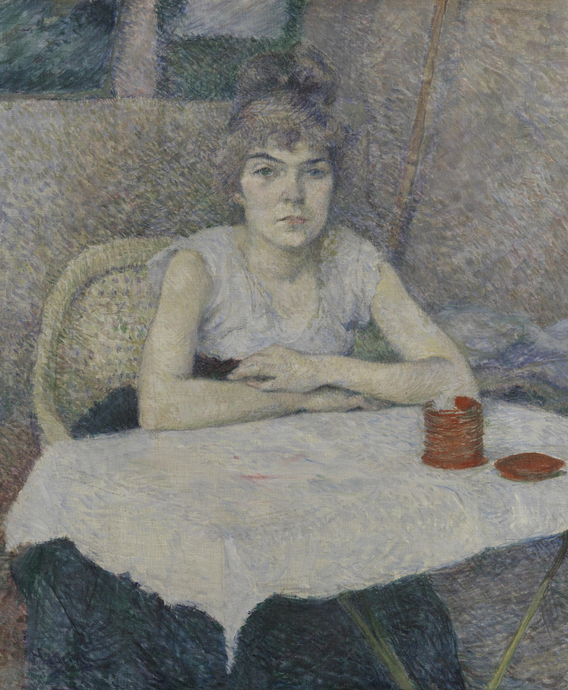 Henri de Toulouse-Lautrec. Das Mädchen am Tisch, Reispulver