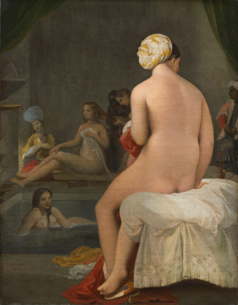 Jean Auguste Dominique Ingres. Small bather, interior harem