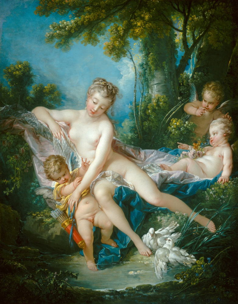 Francois Boucher. Bathing Venus