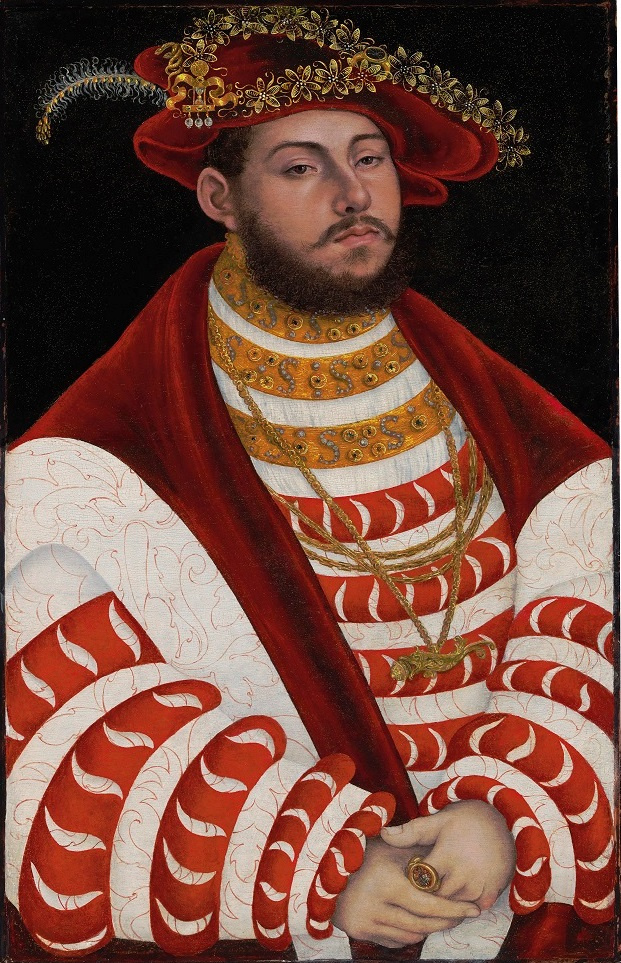 Lucas Cranach the Elder. Ritratto di Johann Friedrich I, principe elettore di Sassonia