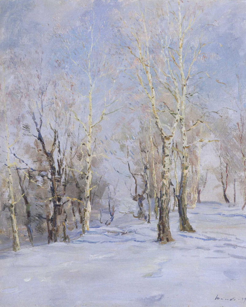 Sergey Fedorovich Shishko. Aspen Grove im Winter