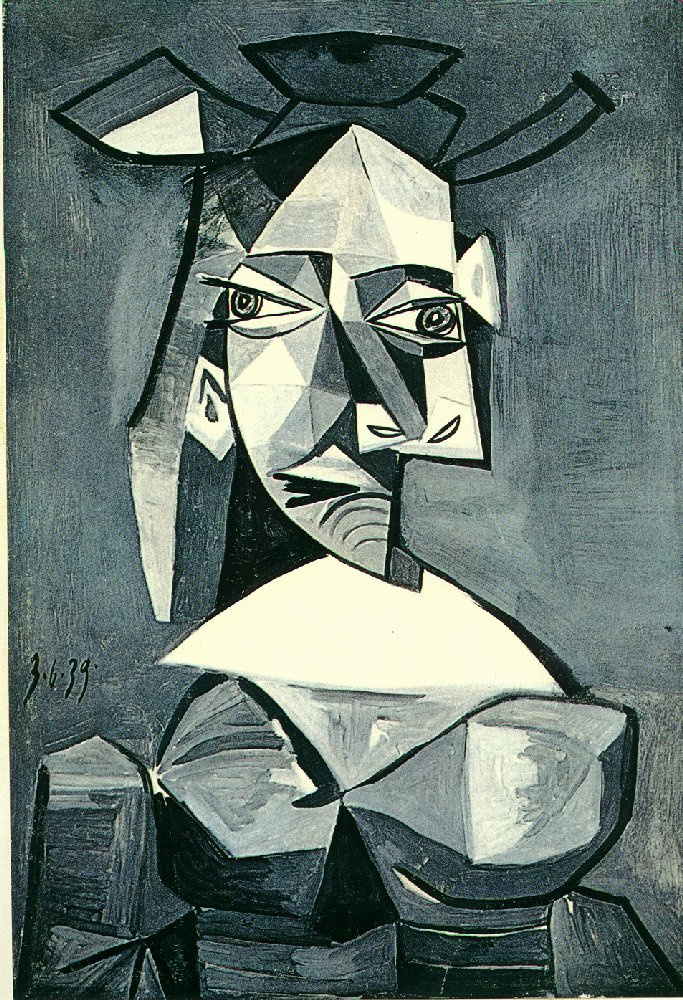 Pablo Picasso. Der Kopf einer Frau