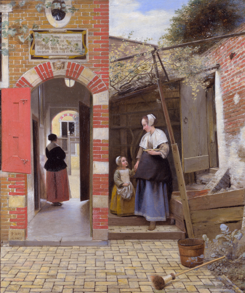 Pieter de Hooch. Courtyard in Delft