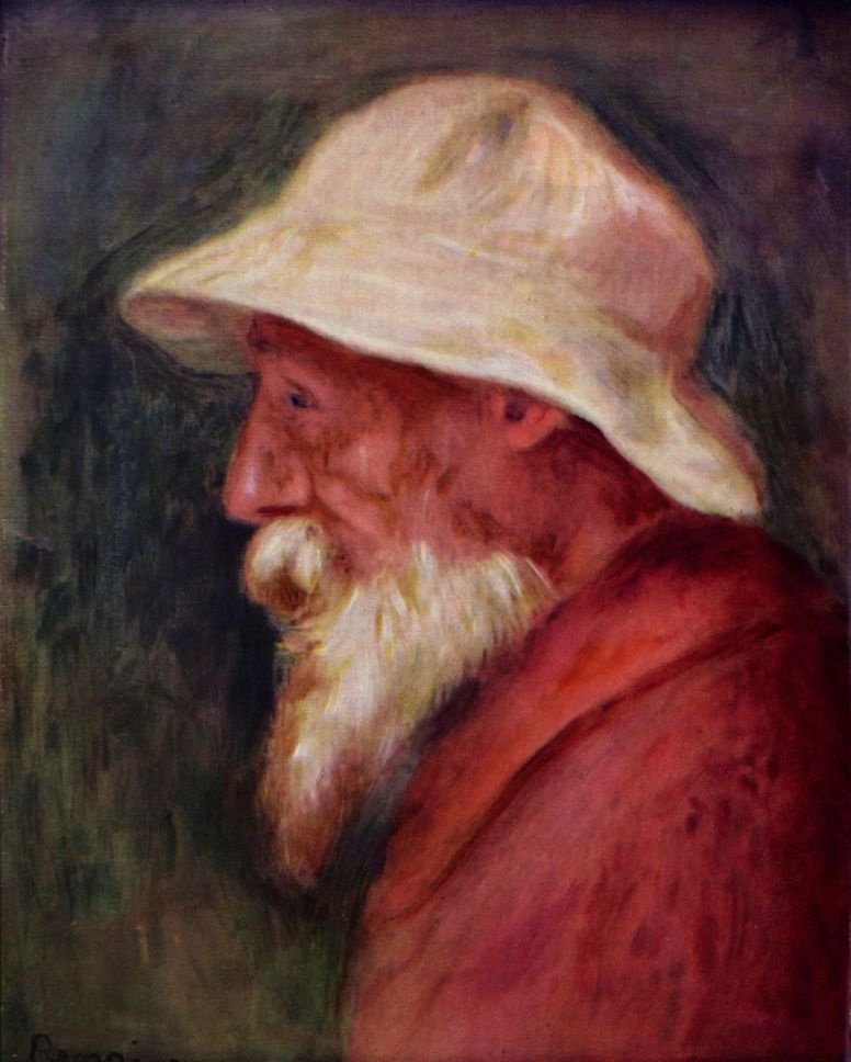 Пьер Огюст Ренуар. Автопортрет в белой шляпе