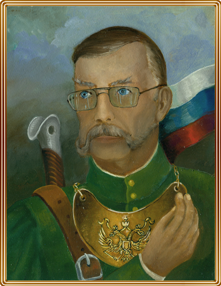 Vladimir Pavlovich Parkin. Self-portrait in the image of lit. persons.