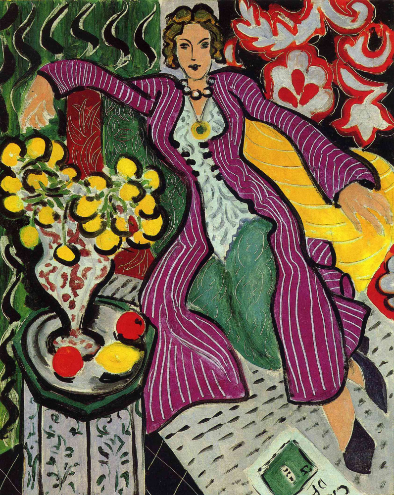 Henri Matisse. Woman in a purple coat