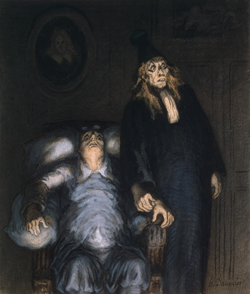 Honore Daumier. The imaginary invalid