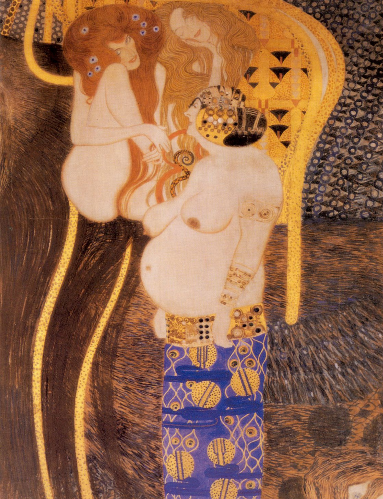 Gustav Klimt. Beethoven Frieze. Hostile forces (fragment)