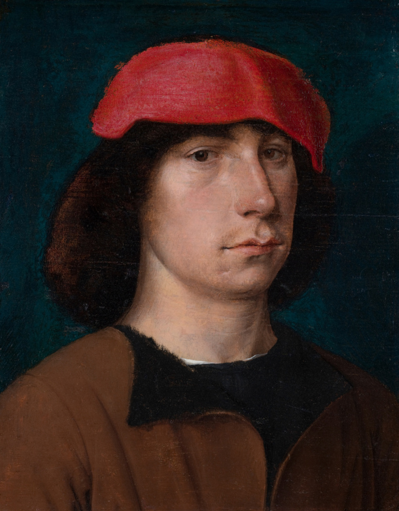 Michel Sittow. A Young Man in a Red Cap