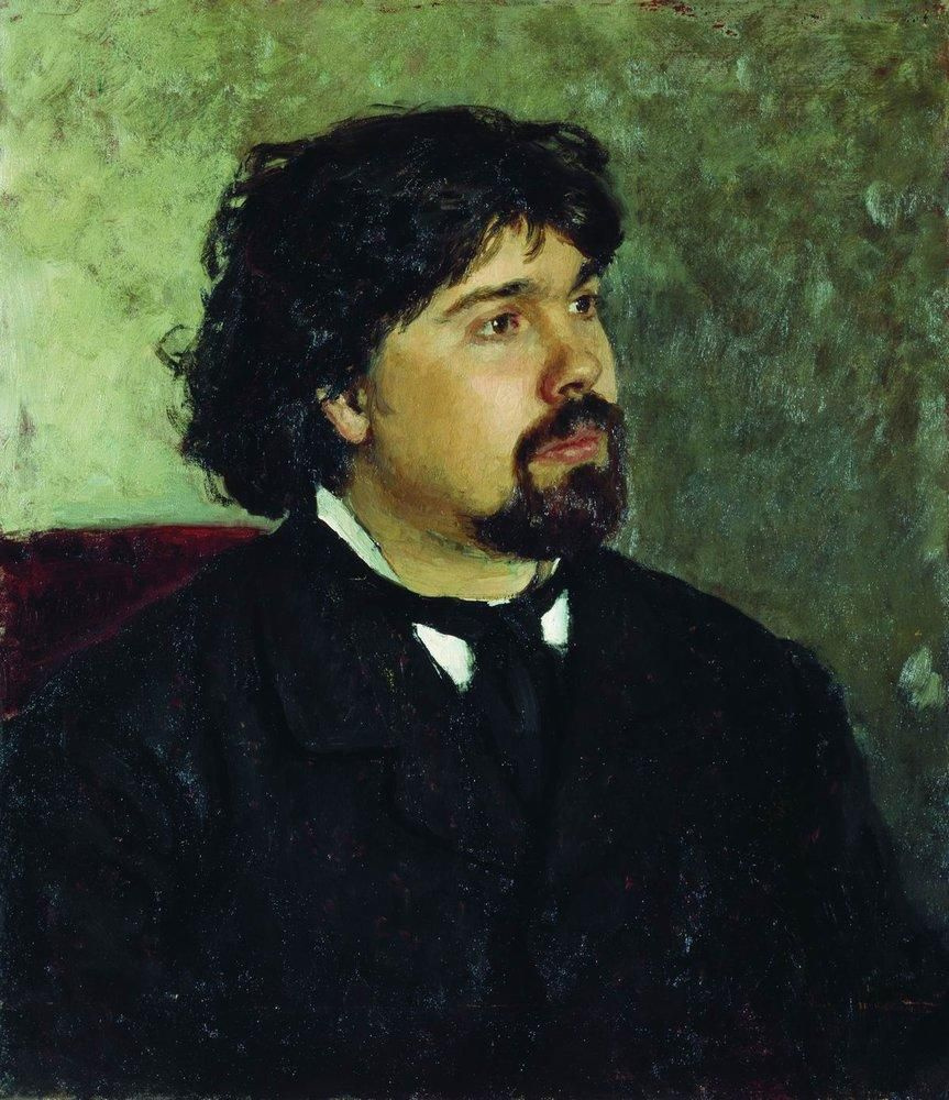 Ilya Efimovich Repin. Portrait of the artist V. I. Surikov