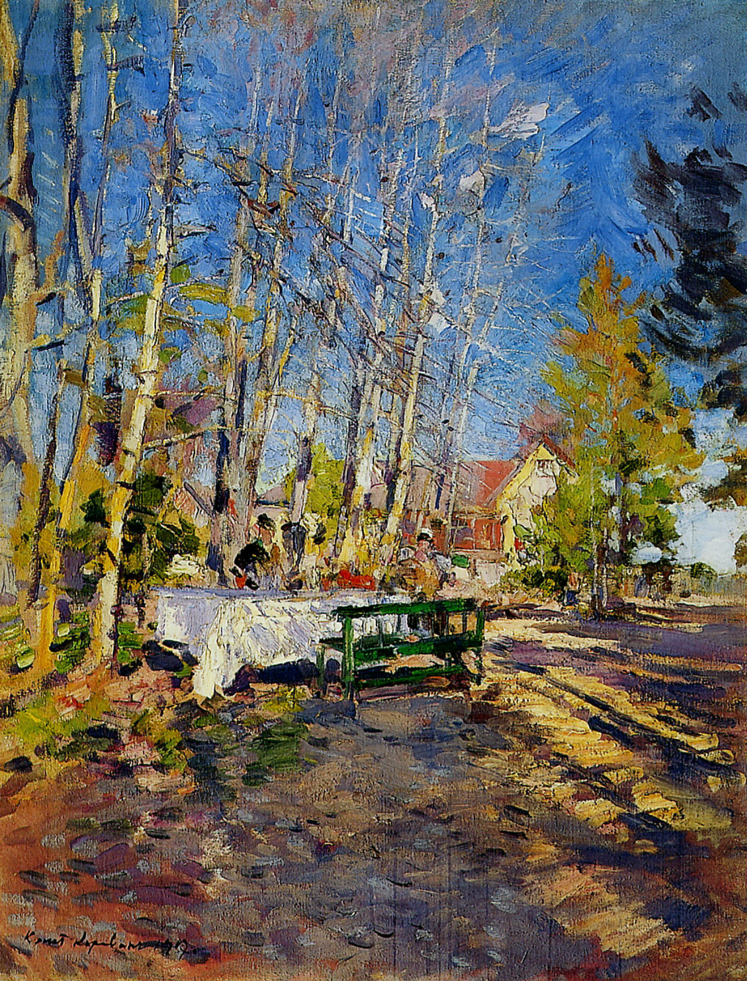 Spring, 1917, 67×89 cm by Konstantin Korovin: History, Analysis