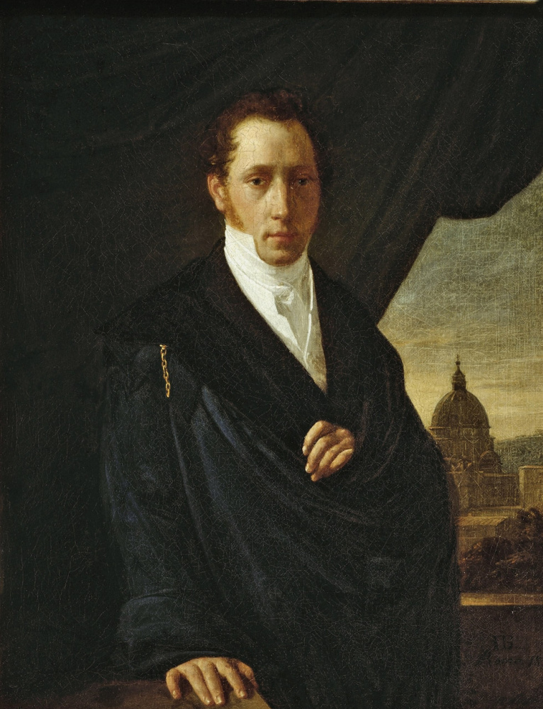 Petr Vasilyevich Basin. Portrait de l'artiste S. F. Shchedrin. 1822