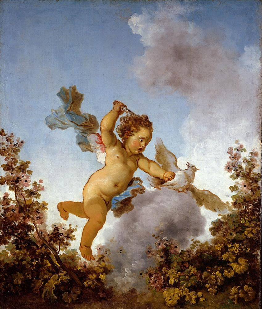 Jean-Honore Fragonard. The love avenger. From series of paintings "Love adventure"