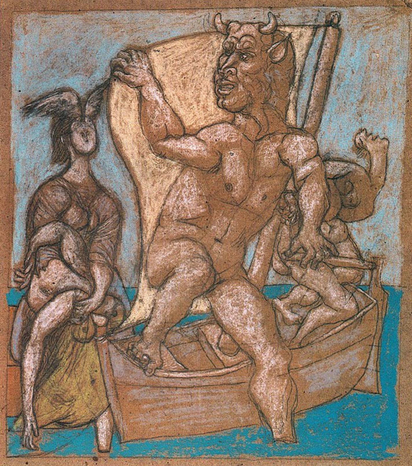 Minotaur and woman