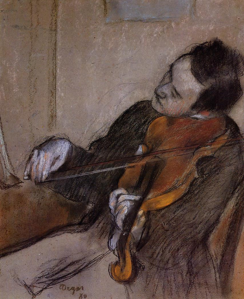 Edgar Degas. Violist