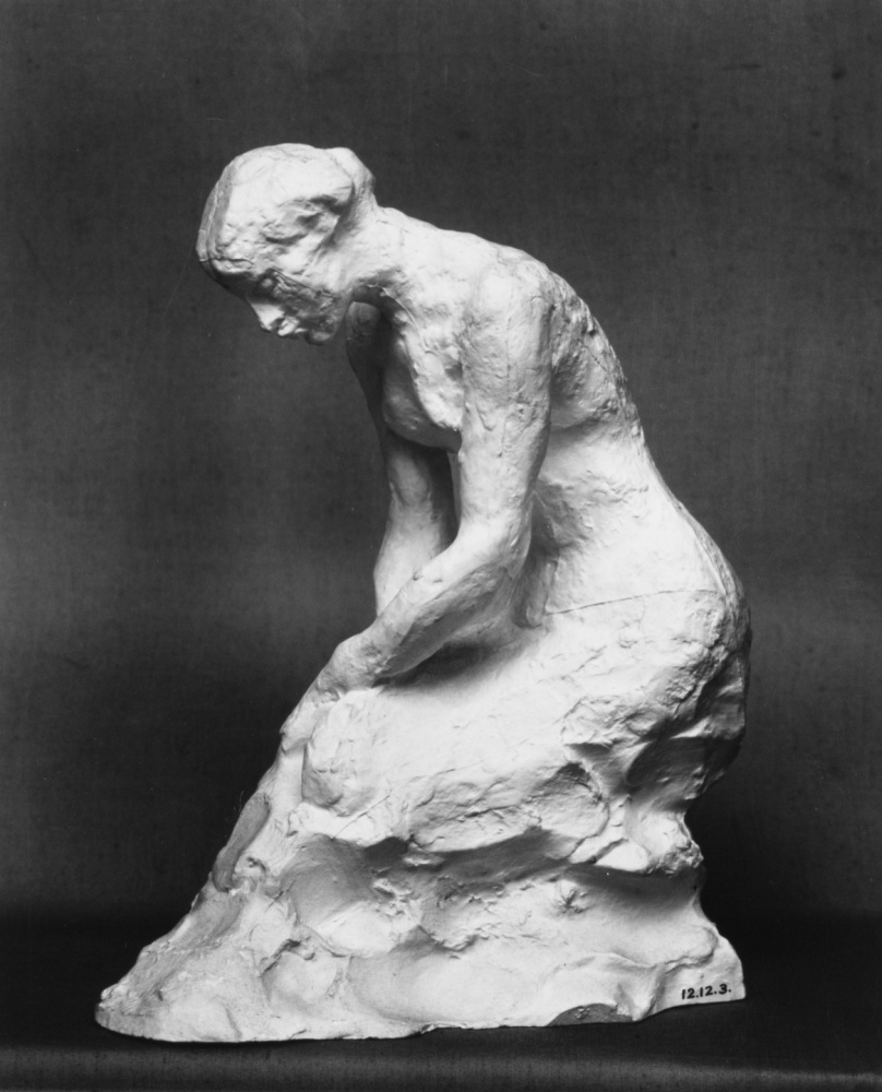 Auguste Rodin. A young woman on her knees